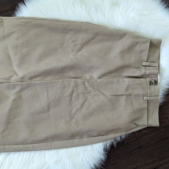 Hackwith Design House Sustain Tailored Barrel Leg Trouser khaki brown 2 - Picture 6 of 11